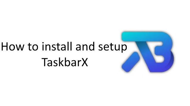 How do I install TaskbarX?
