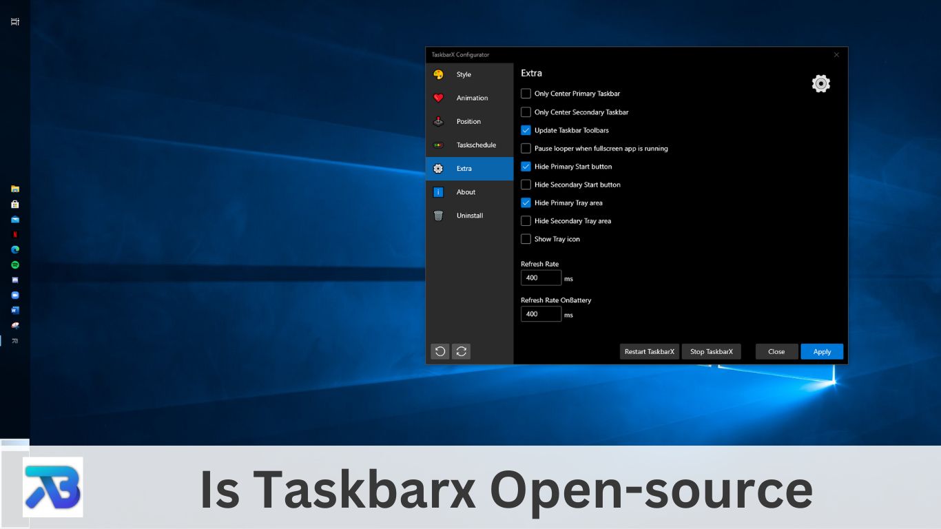 Is Taskbarx Open-source